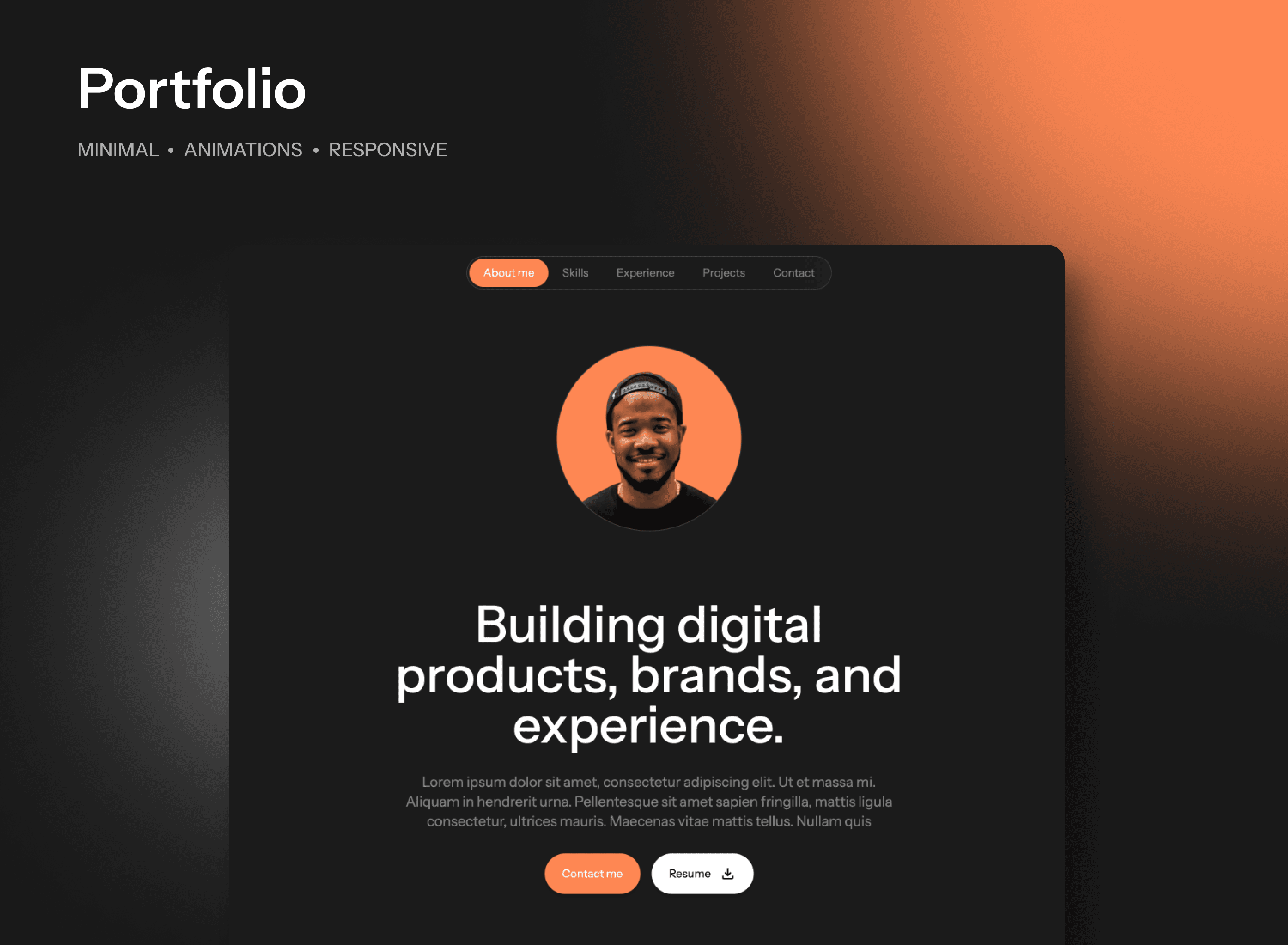 Developer Portfolio Template